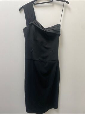 Black Halo One Shouldered Jackie O dress